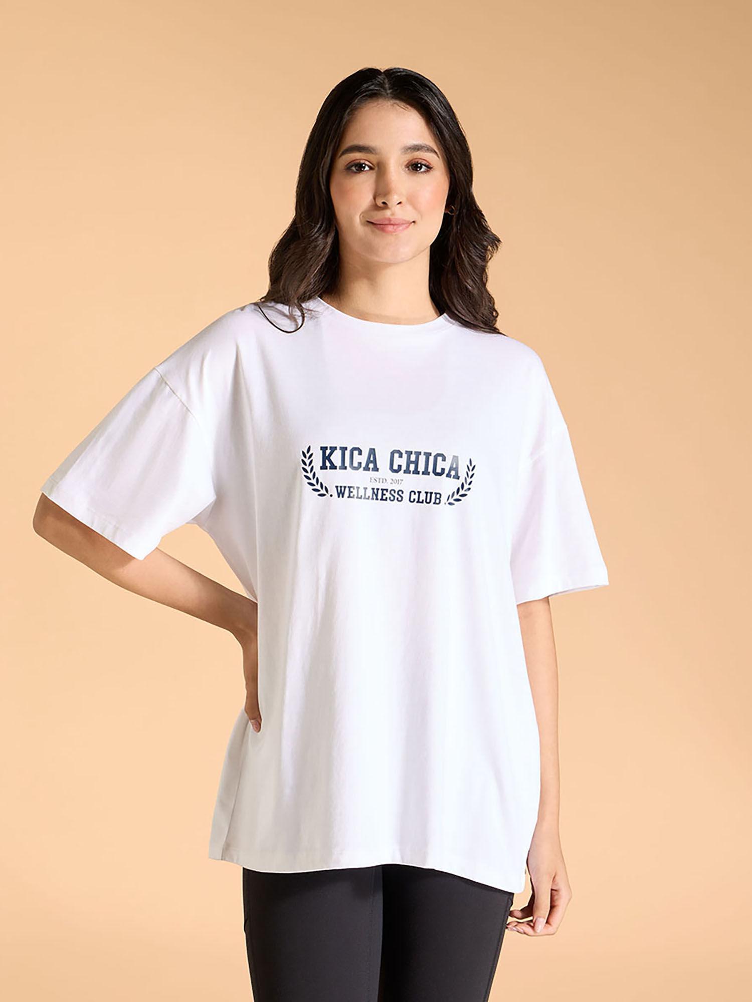 cotton oversized printed graphic tshirt for dailywear - wellness edition