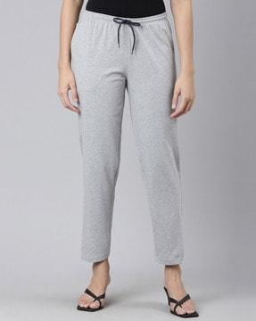 cotton pants with drawstring waist