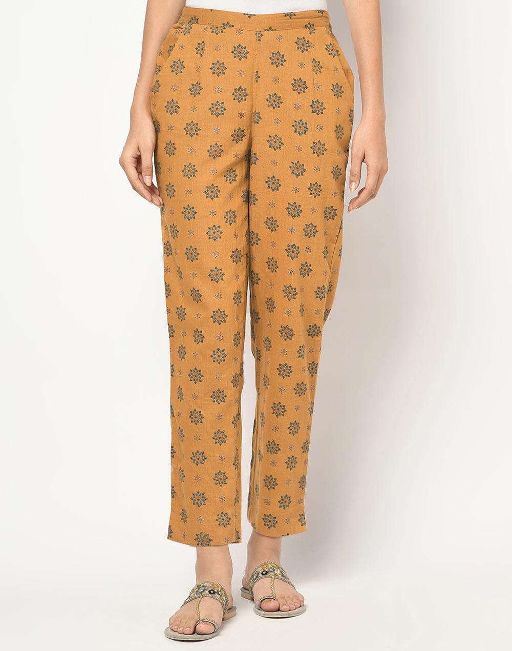 cotton printed casual pant