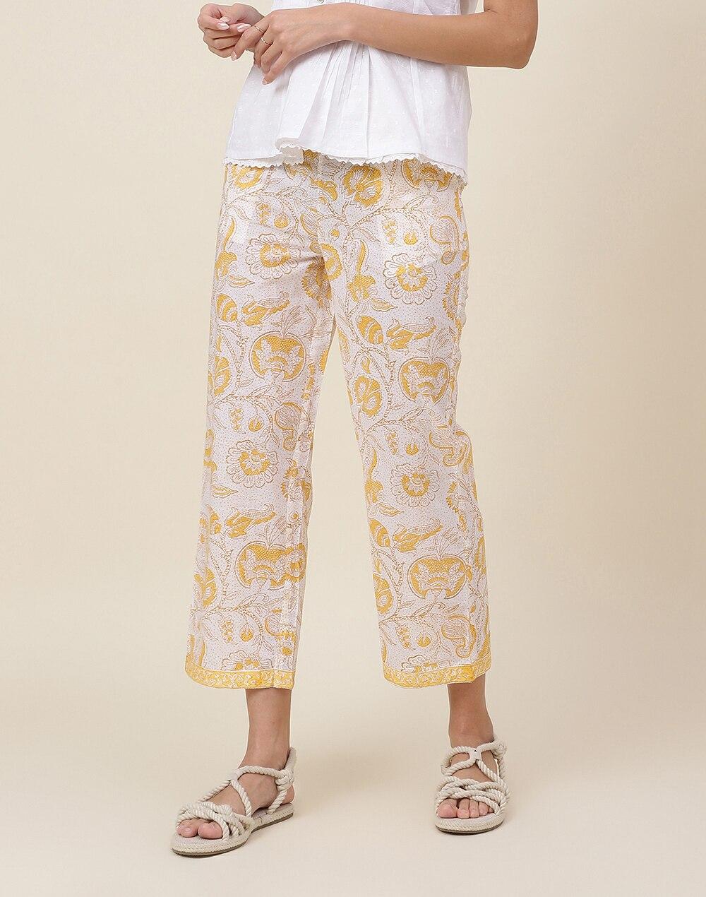 cotton printed casual pant