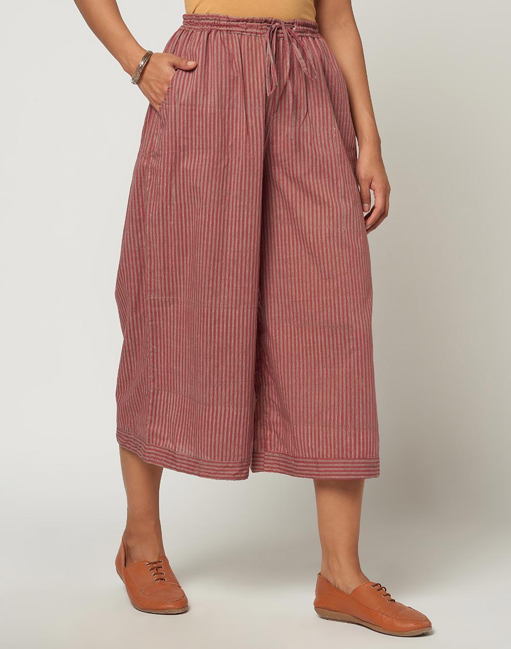 cotton printed culotte pant