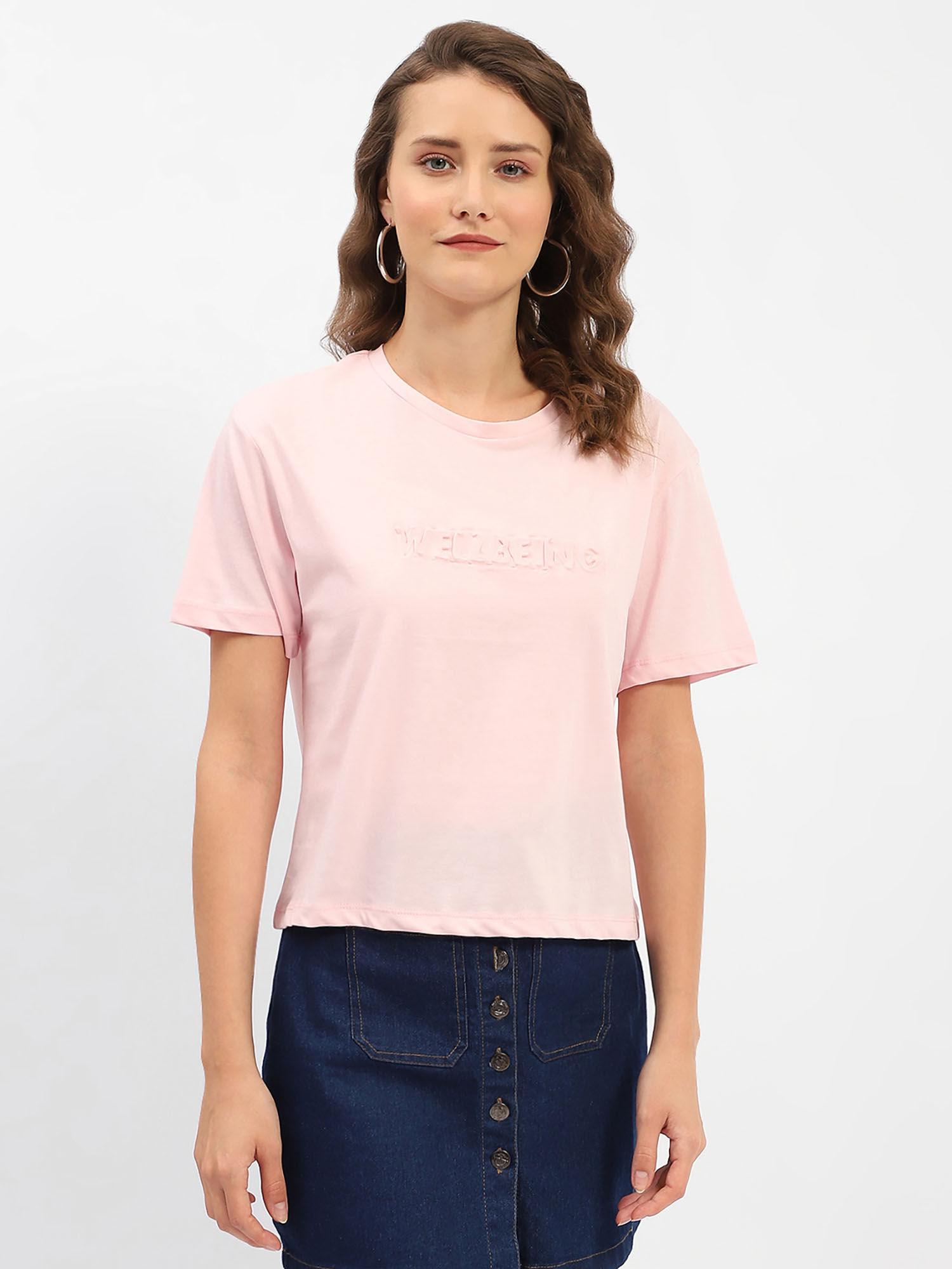 cotton printed round neck t-shirt