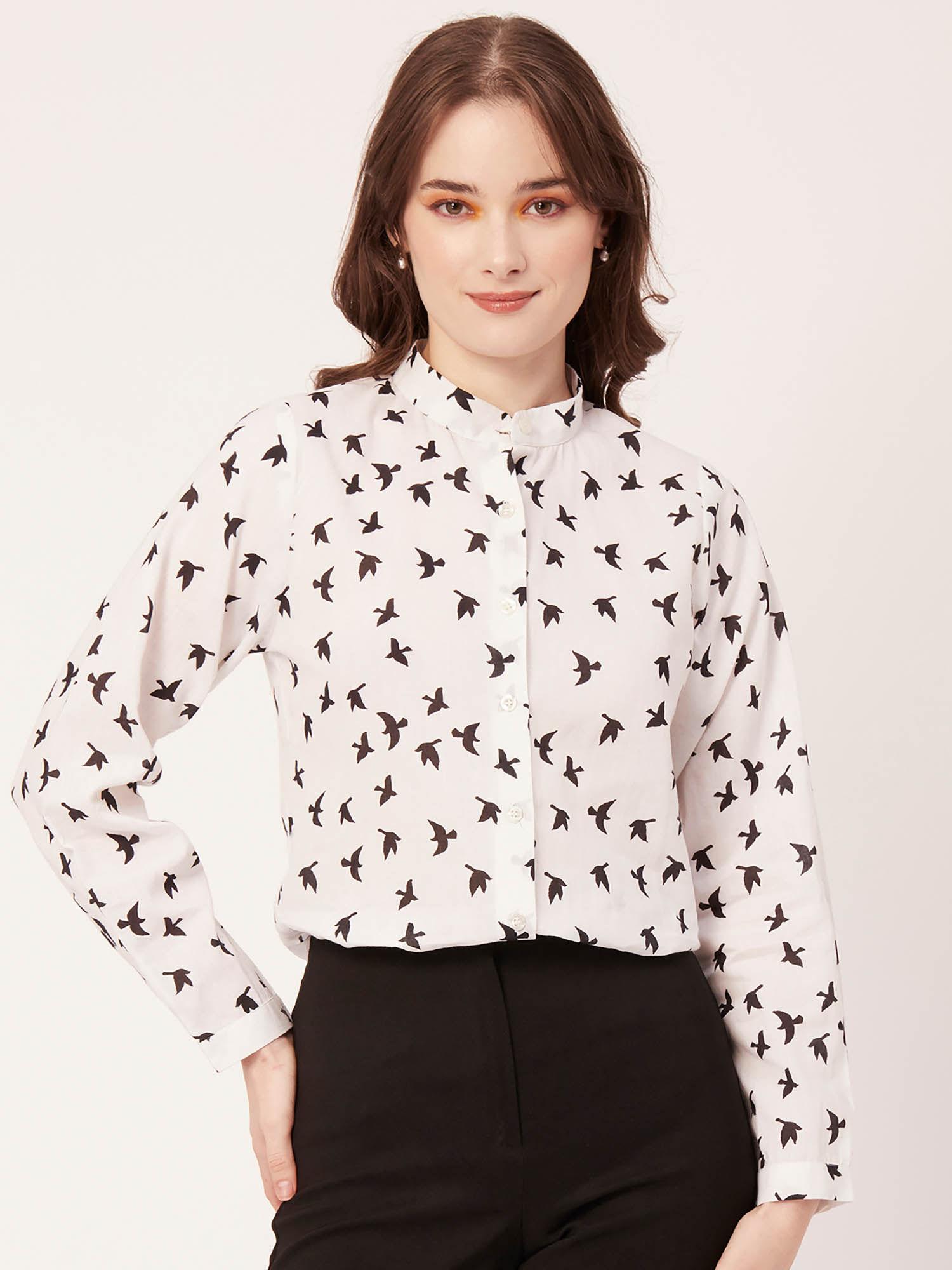 cotton printed summer shirt for women