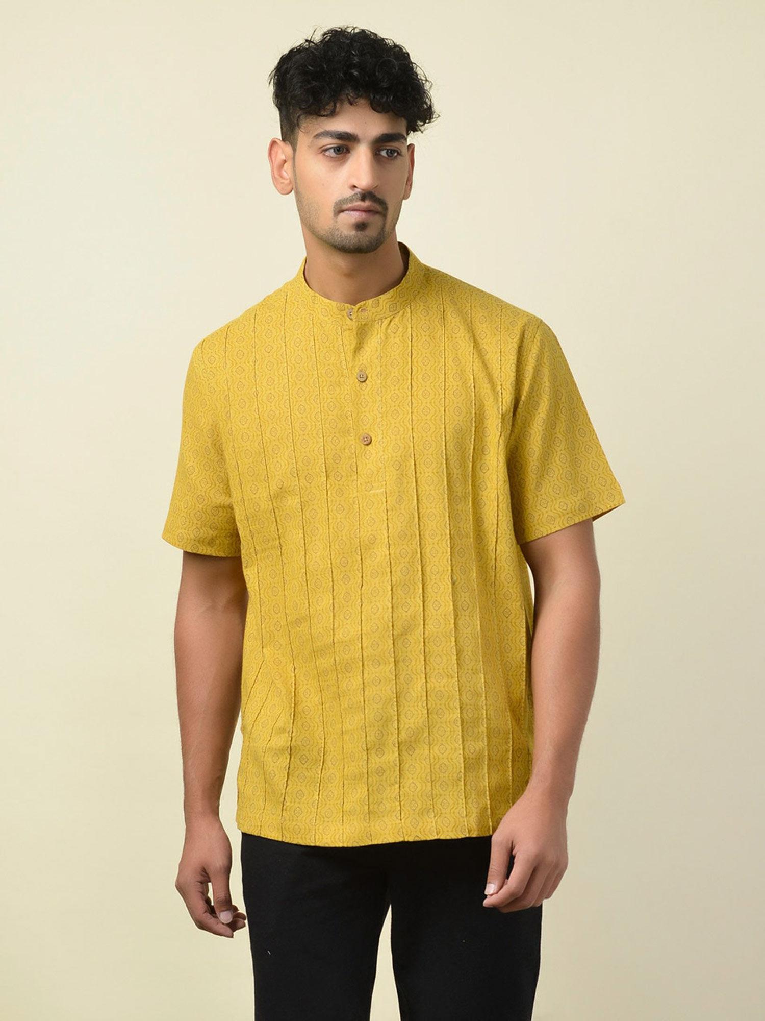 cotton printed super short kurta