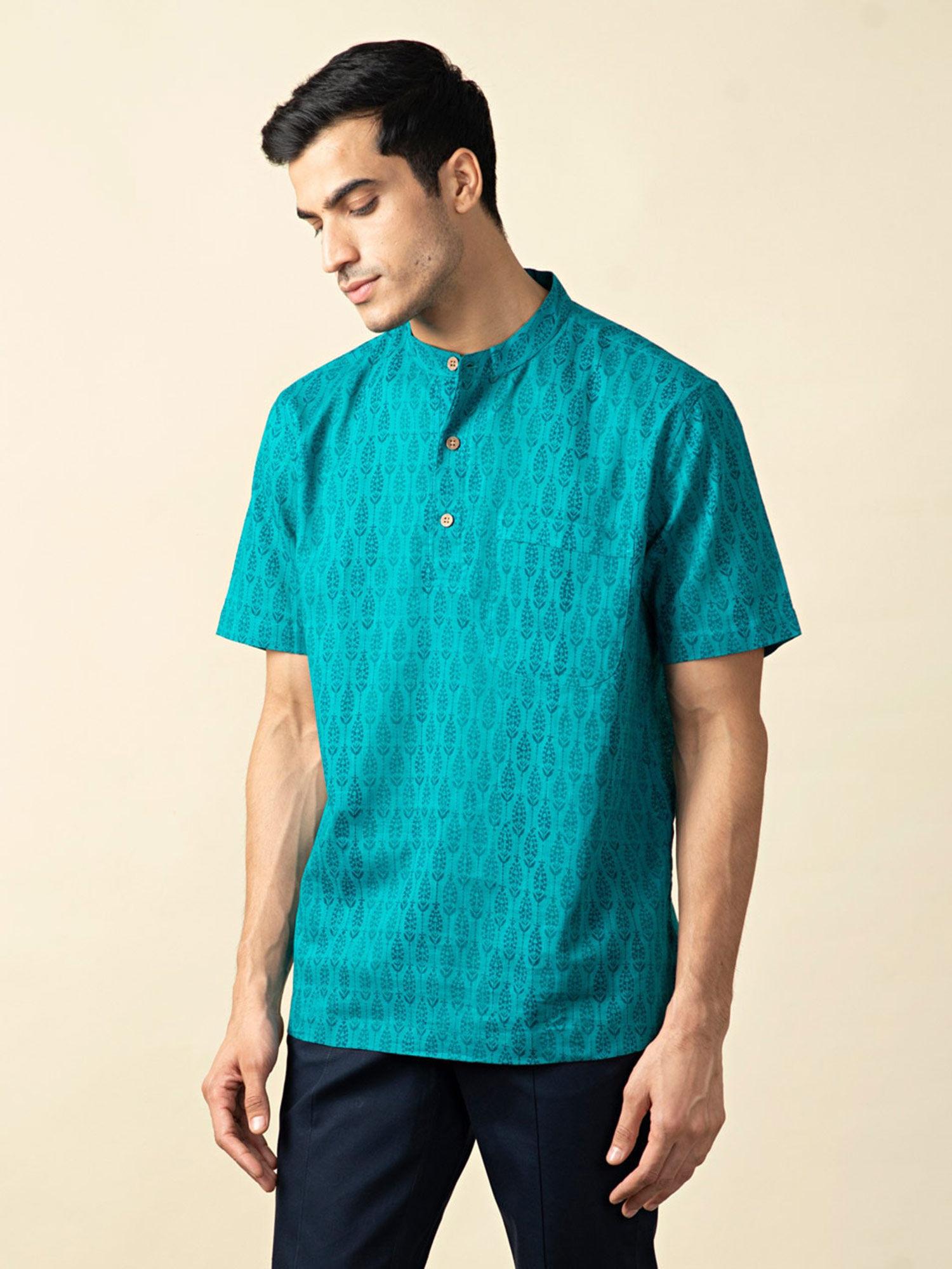 cotton printed super short kurta