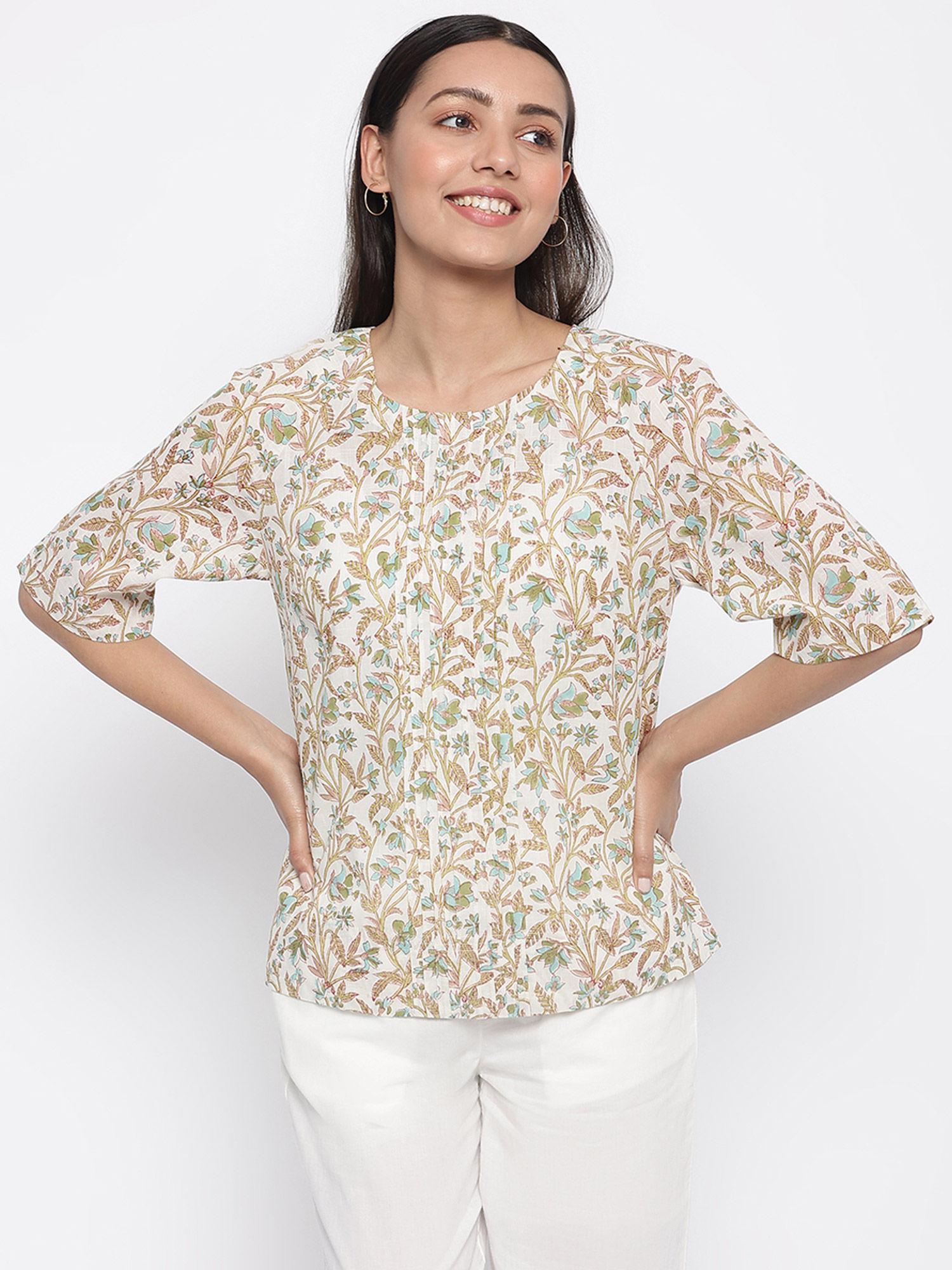 cotton printed top