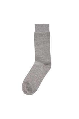 cotton regular fit men's socks pack of 3 - melange grey - melange