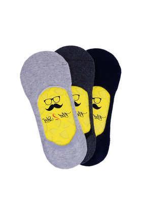 cotton regular fit men's socks pack of 3 - multi - multi