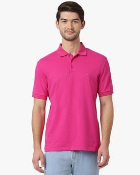 cotton regular fit polo t-shirt