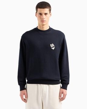 cotton regular fit sweatshirt