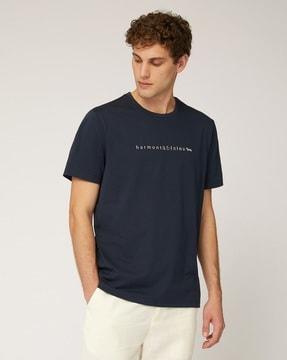 cotton regular fit t-shirt with logo