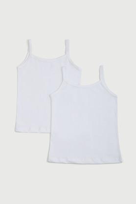 cotton regular women's camisole - white