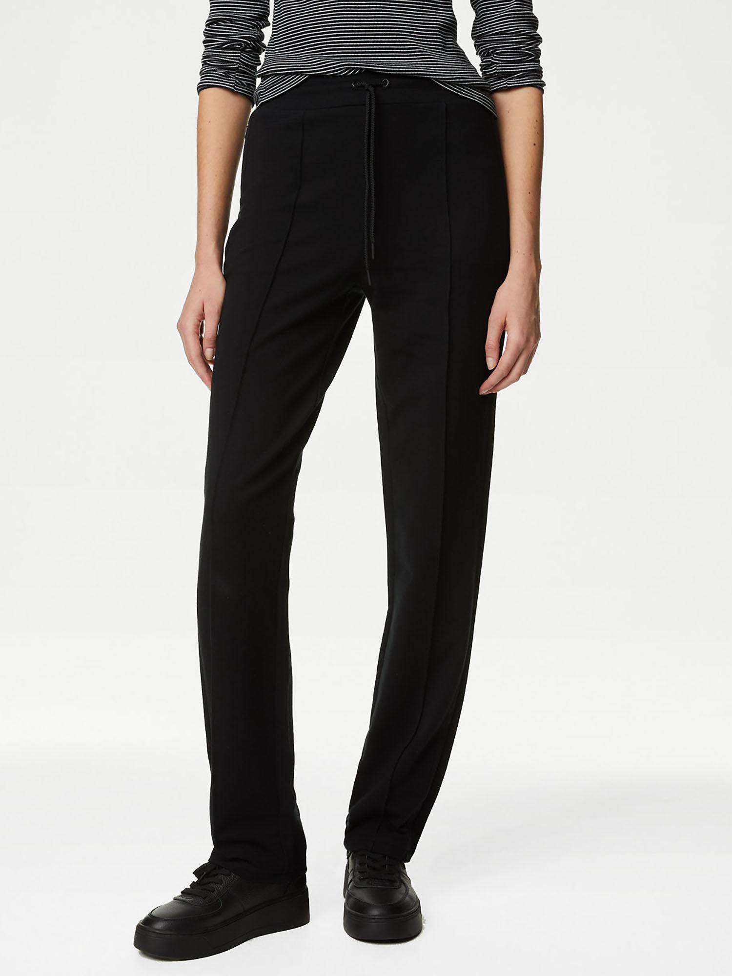 cotton rich straight leg pant