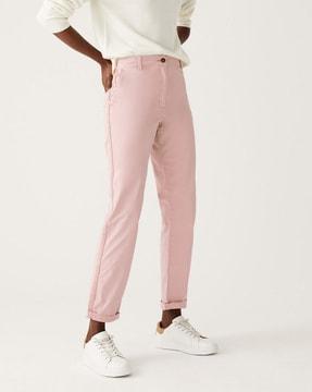 cotton rich tea dyed slim fit chinos