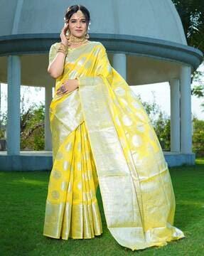 cotton saree with contrast woven border