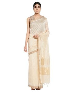 cotton saree with tassels