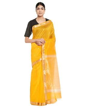 cotton saree with tassels