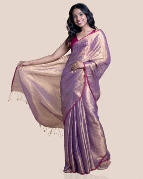 cotton saree with tassels