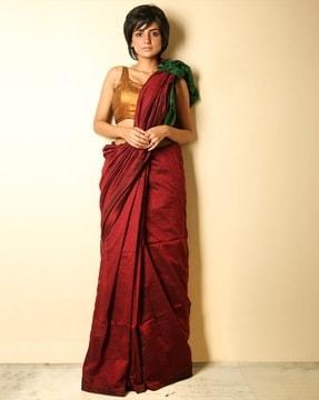 cotton saree with tassels