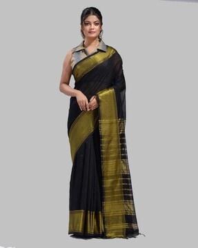 cotton saree with zari border