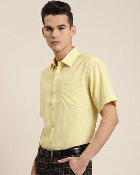 cotton shirt with patch pocket