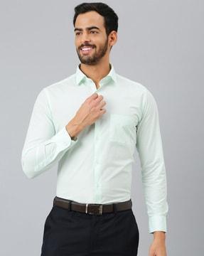 cotton shirt with patch pocket