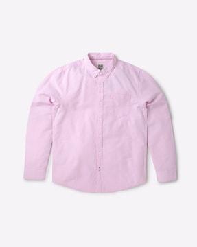 cotton shirt with patch pocket