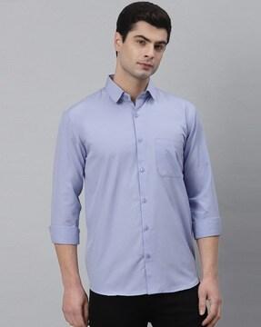 cotton shirt with patch pocket