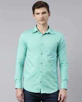 cotton shirt with patch pocket