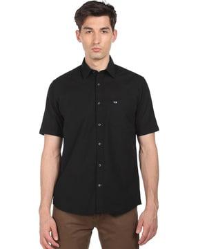 cotton shirt with patch pocket