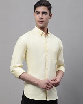 cotton shirt with patch pocket