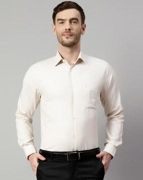 cotton shirt with patch pocket