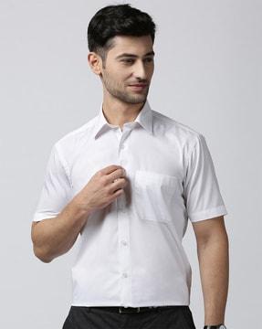 cotton shirt with patch pocket