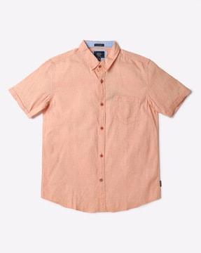 cotton shirt with patch pocket