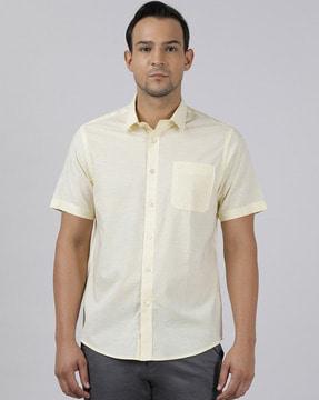 cotton shirt with patch pocket