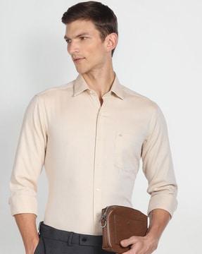 cotton shirt with patch pocket