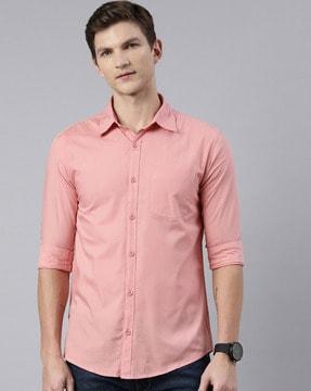 cotton shirt with patch pocket