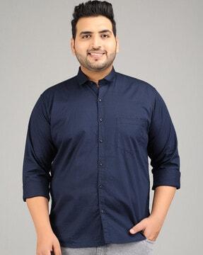 cotton shirt with patch pocket