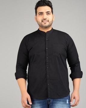 cotton shirt with patch pocket