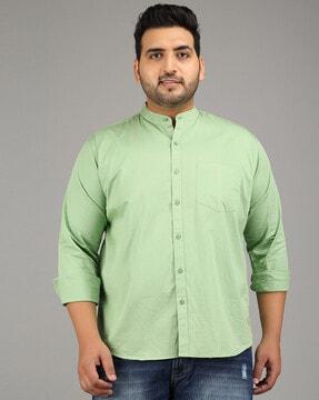 cotton shirt with patch pocket