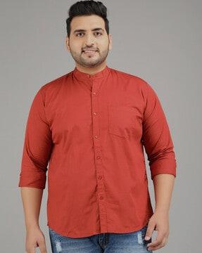 cotton shirt with patch pocket