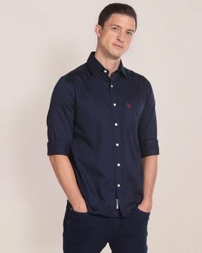 cotton shirt with patch pocket