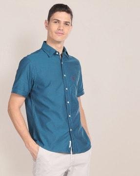 cotton shirt with patch pocket