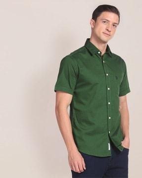 cotton shirt with patch pocket