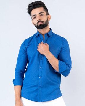 cotton shirt with patch pocket