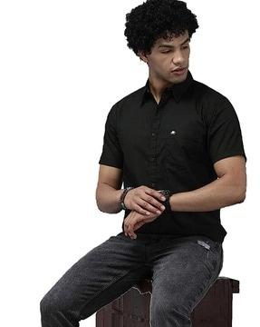 cotton shirt with patch pocket