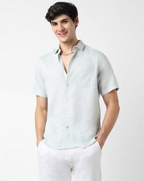 cotton shirt with patch pocket