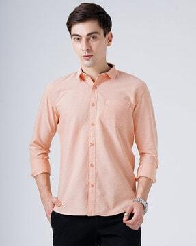 cotton shirt with patch pocket