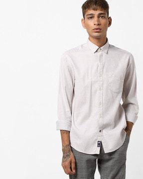 cotton shirt with patch pocket