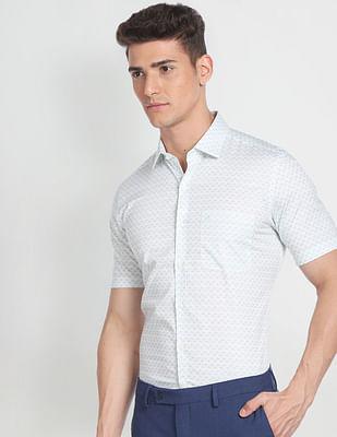 cotton short sleeve formal shirt